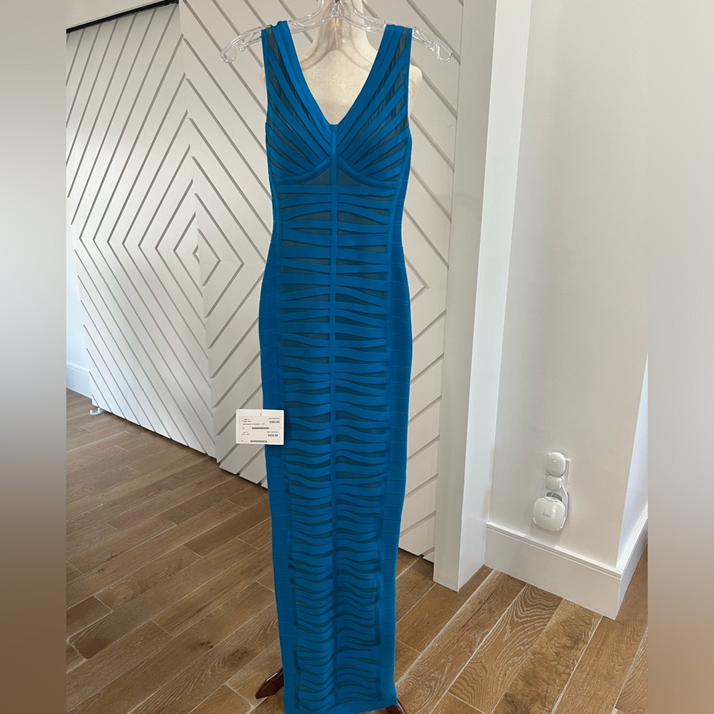 Madison James 15-121 bandage stretch prom formal gown new 0